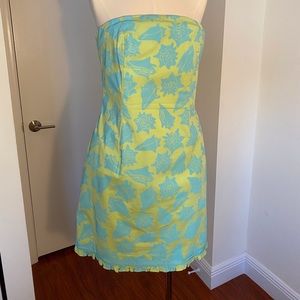 📗Lilly Pulitzer Strapless Short Casual Dress sz10